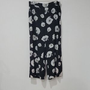 Floral Black and White Women's Skirt